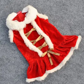 Zimné Pet Coats Šaty Vianočné Oblečenie pre psy, Santa Psa Kostým pre Malých Psov Yorkies Chihuahua Oblečenie Mačka Oblečenie