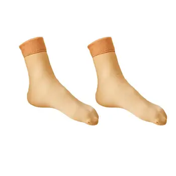Zimné Ponožky Útulný Zimné Poschodí Unisex Ponožky Pribrala Mid-tube Členok Ochrany Anti-slip Plyšové Farbou Elastické pre Ženy
