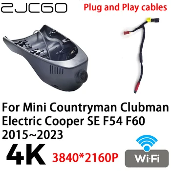 ZJCGO 4K 2160P Auta DVR Dash Cam Video Rekordér Plug and Play pre Mini Krajana Clubman Elektrické Cooper SE F54 F60 2015~2023