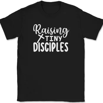 Zvyšovanie Drobné Učeníkov T-Shirt Zábavné Christian Mama Matky Deň Ježiša Boh Čaj