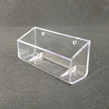 úložný box Multifunkčné vizitku box dovezené, transparentné akrylátové nástenné držiteľa karty crystal vizitku držiak na okno