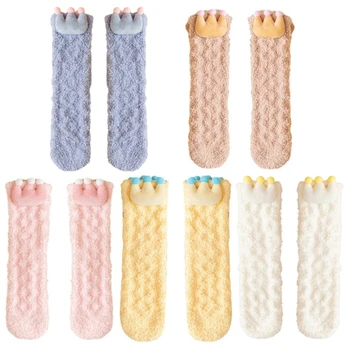 Ženy Osadenie Stuffer Fuzzy Papuče Fluffier Útulný Ponožky Kabíne Plyšové Teplé Ponožky H9ED