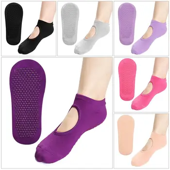 Ženy Priedušná Silikónový protišmykový Ponožky Multi Color Backless Jogy Ponožky Balet Tanec Naboso Cvičenie Športové Ponožky