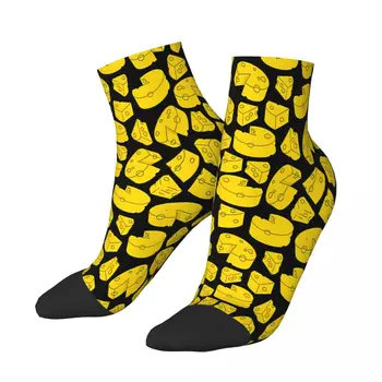 Žltý Syr Členkové Ponožky Muž Mens Ženy Zimné Pančuchy Hip Hop